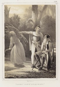 Hvad? Genkender du hende ikke? (litho) af French School