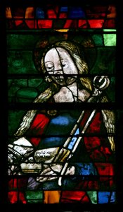 Vindue w11 forestillende St Agatha af French School