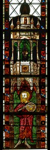 Vindue w11 forestillende Johannes Døberen af French School