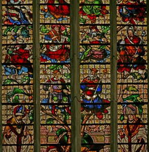 Vindue w123, der forestiller Isajs træ af French School