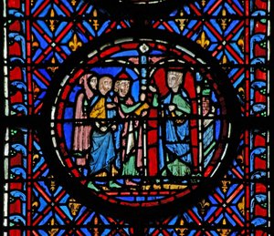 Vindue w12 Judith taler til de ældste Judith VII 9-34 af French School