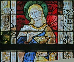 Vindue w12 forestillende St. John af French School