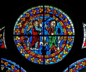 Fenster w130 Darstellung der Verkündigung von French School