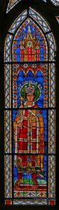 Vindue w13 forestillende kejser Otto III af French School