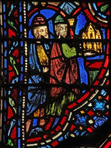 Vindue w14 Pagtens Ark sat på en sten I Sam VI 15 af French School