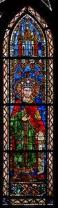Vindue w15 forestillende kejser Henrik II af French School