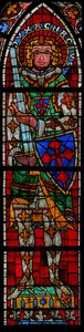 Vindue w205 forestillende St. Acacius af French School