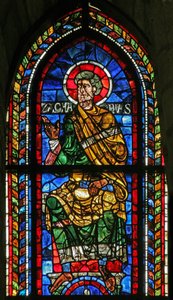 Vindue w207 forestillende Zacharias af French School