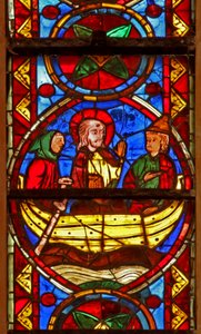 Vindue w213, der viser en scene fra St. Thomas