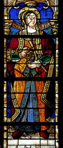 Vindue w2 forestillende Maria Magdalena af French School