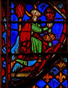 Vindue w3 Moses beder Numb XI 31 af French School