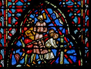 Window w4 Kings er hængt Josh X 26 af French School