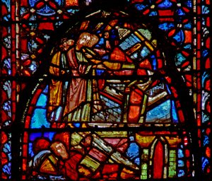 Window w4 the Fall of Jericho Josh VI 20 af French School