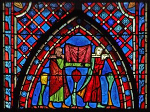 Vindue w7 St John: to unge mænd bringer deres ejendele af French School