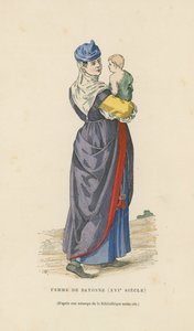 Kvinde fra Bayonne, 1500-tallet af French School