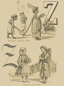 Z: Zanzibar, den store sultan/Zuave og cantiniere af French School