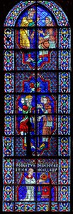 pilgrimme og donor - Robert de Bérou (w113) af French School