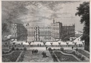 udsigt over slottet Saint-Germain (Saint Germain) (Seine og Oise) under Henri IV - gravering fra "" Frankrigs historie fortalt til mine børnebørn"" - af Francois Guizot - 1872-1876 af French School