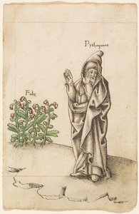 "Spis ikke bønner" [fol. 25 recto] af French early 16th Century