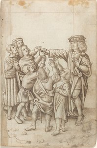"Giv ikke din højre hånd til alle og enhver" [fol. 13 recto] af French early 16th Century