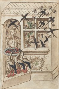 "Har ikke svaler under samme tag" [fol. 40 recto] af French early 16th Century