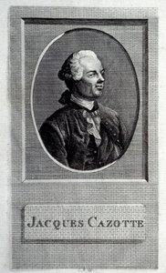 Portræt af forfatteren Jacques Cazotte 1720-1792, 1700-tallet. af French master.