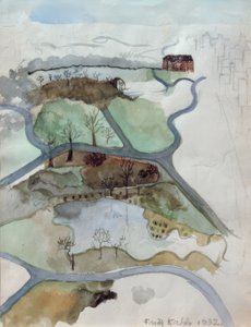 Udsigt over Central Park af Frida Kahlo
