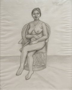 Eva Frederick nøgen af Frida Kahlo