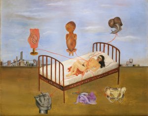 Hospital Henry Ford eller Den flyvende seng af Frida Kahlo