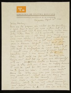 Brev fra Frida Kahlo til Julien Levy, på engelsk, 20. april 1944 (pen og blæk på papir) af Frida Kahlo