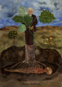 Retrato de Luther Burbank af Frida Kahlo