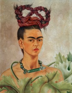 Selvportræt med plade af Frida Kahlo