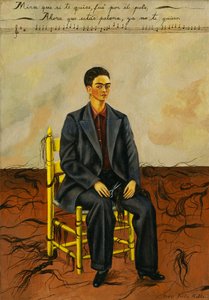 Selvportræt med afklippet hår af Frida Kahlo