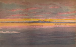 Solnedgang ud for Asiens nordkyst, nord for mundingen af Chatanga, 1893, 1897