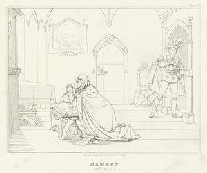 Hamlet, akt III, scene 3 (gravering)