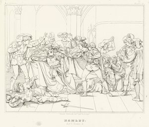 Hamlet, Akt V, Scene 2 (gravering) af Friedrich August Moritz Retzsch