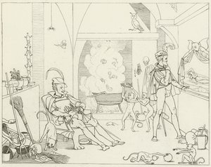 Illustration til Goethes Faust af Friedrich August Moritz Retzsch