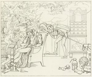 Illustration til Goethes Faust af Friedrich August Moritz Retzsch