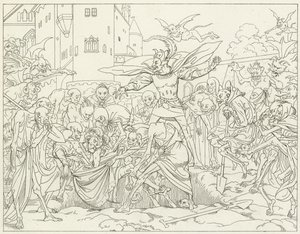 Illustration til Goethes Faust af Friedrich August Moritz Retzsch