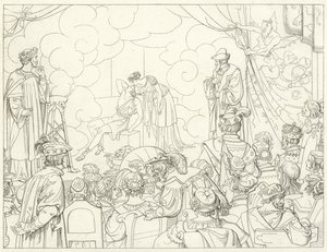 Illustration til Goethes Faust af Friedrich August Moritz Retzsch