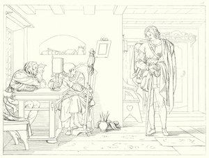 Illustration til Schillers Lied von der Glocke eller The Song Of The Bell (gravering) af Friedrich August Moritz Retzsch
