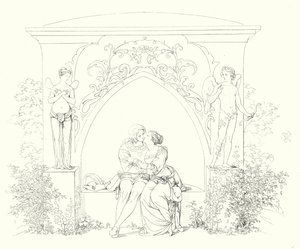 Illustration til Schillers Lied von der Glocke eller The Song Of The Bell (gravering) af Friedrich August Moritz Retzsch