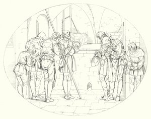 Illustration til Schillers Lied von der Glocke eller The Song Of The Bell (gravering) af Friedrich August Moritz Retzsch