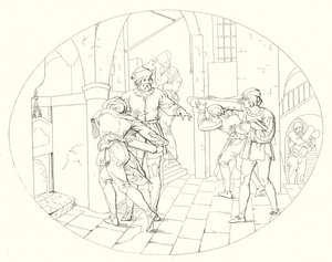 Illustration til Schillers Lied von der Glocke eller The Song Of The Bell (gravering) af Friedrich August Moritz Retzsch