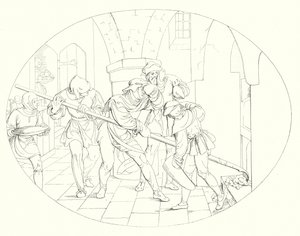 Illustration til Schillers Lied von der Glocke eller The Song Of The Bell (gravering) af Friedrich August Moritz Retzsch