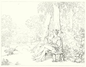 Illustration til Schillers Lied von der Glocke eller The Song Of The Bell (gravering) af Friedrich August Moritz Retzsch