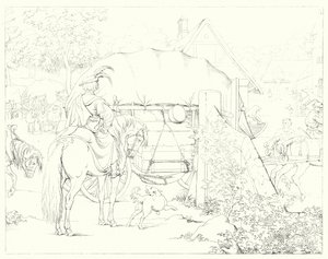 Illustration til Schillers Lied von der Glocke eller The Song Of The Bell (gravering) af Friedrich August Moritz Retzsch