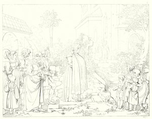 Illustration til Schillers Lied von der Glocke eller The Song Of The Bell (gravering) af Friedrich August Moritz Retzsch