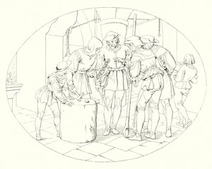 Illustration til Schillers Lied von der Glocke eller The Song Of The Bell (gravering) af Friedrich August Moritz Retzsch