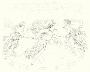 Illustration til Schillers Lied von der Glocke eller The Song Of The Bell (gravering) af Friedrich August Moritz Retzsch